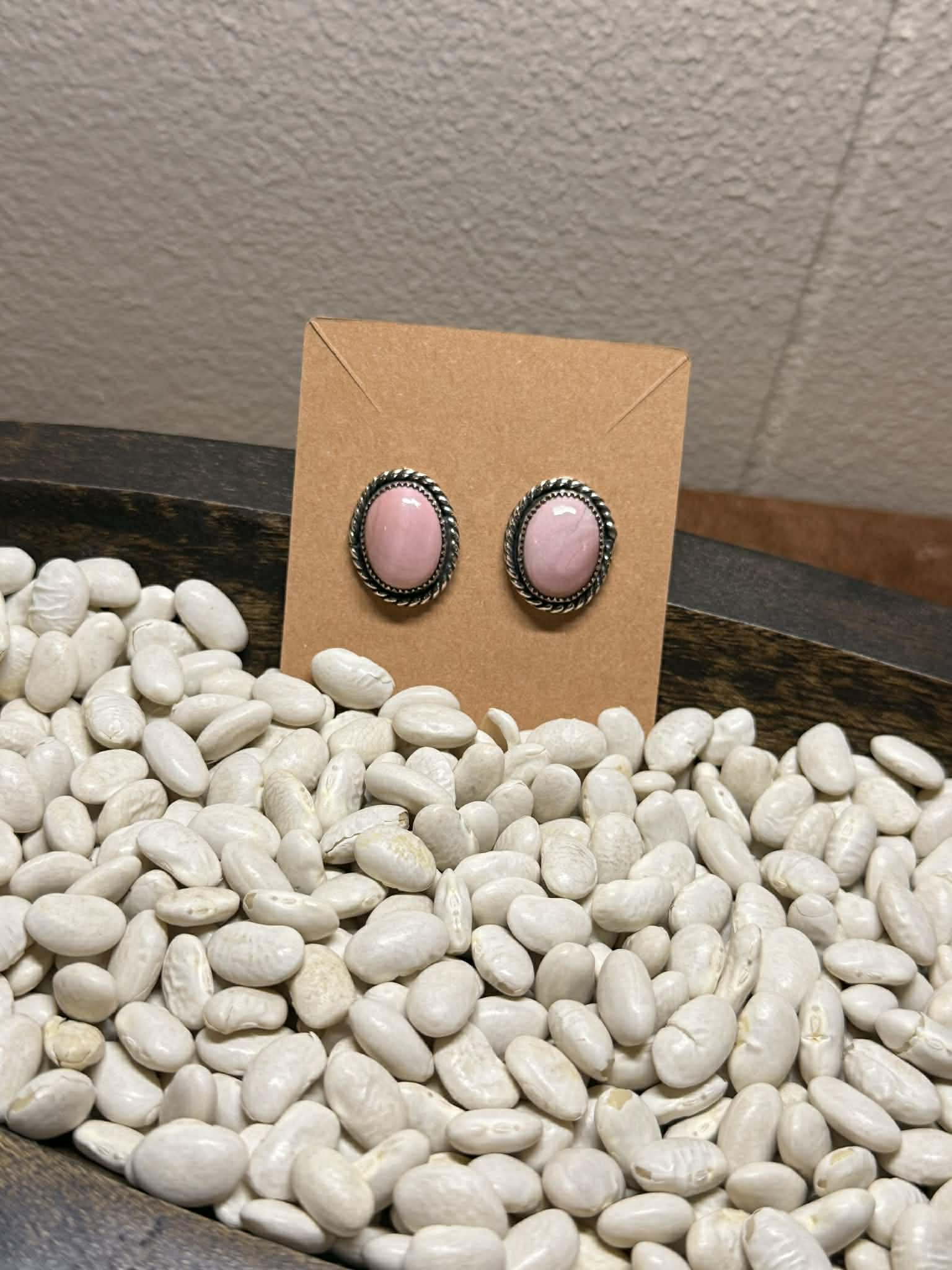 Pink Opal Earings